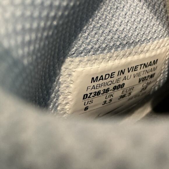 Nike Air Force 1 High Top Sneakers Womens US 6 Girls Pink Blue Tennis Shoe 36.5 - Picture 2 of 10